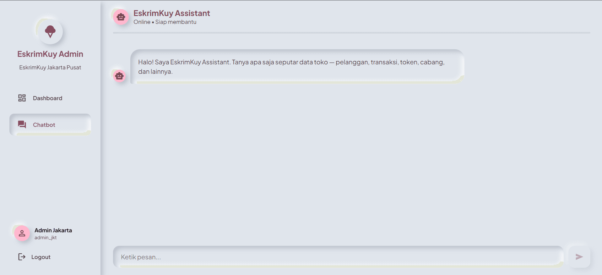 EskrimKuy Admin Panel screenshot 2